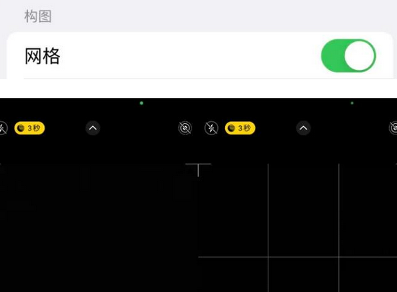 十月田镇苹果手机维修网点分享iPhone如何开启九宫格构图功能