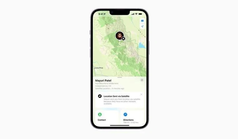 十月田镇苹果14维修分享iPhone14系列中 FindMy功能通过卫星分享位置方法教程 